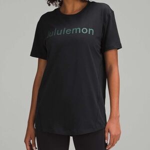 Lululemon Cotton-Blend Logo Training T-Shirt *Graphic
Black